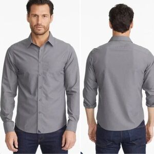 UNTUCKit Wrinkle-Free Button Down Sangiovese Long Sleeve Shirt Gray Size M NEW